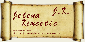 Jelena Kimčetić vizit kartica